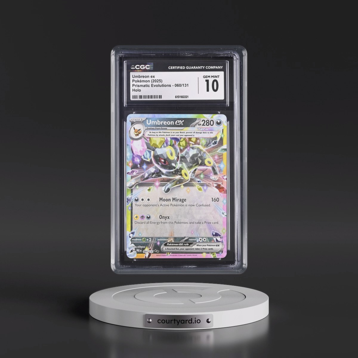 2024 Prismatic Evolutions - PRE EN Umbreon ex - Holo #060/131 CGC 10