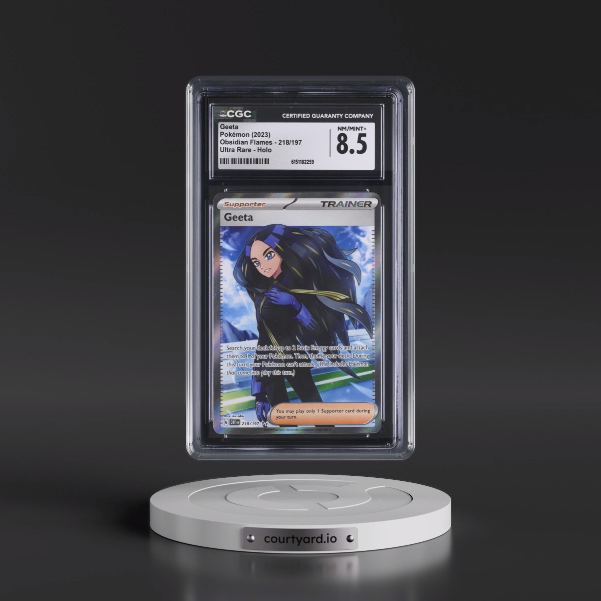 2023 Obsidian Flames - OBF EN #218/197 Geeta - Ultra Rare Holo (CGC 8.5 NM-MT+)