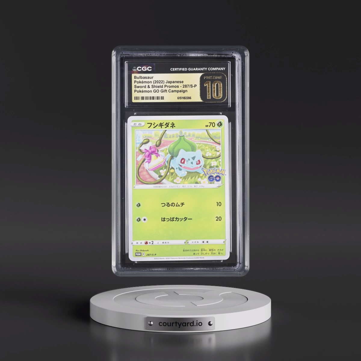 2019 Sword & Shield Promos #287/S-P Bulbasaur - Pokémon GO Gift Campaign (CGC 10 PRISTINE)