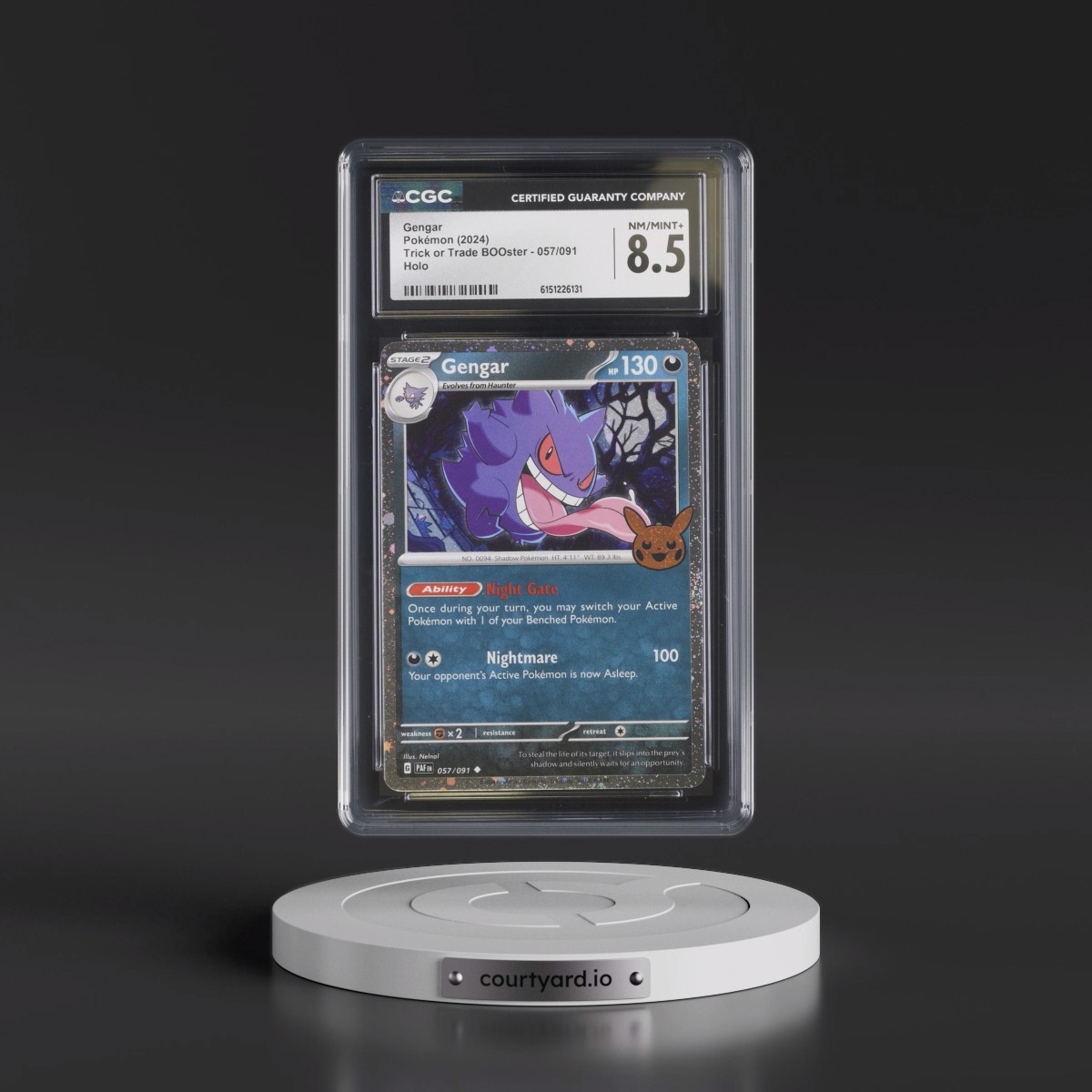 2024 Trick or Trade BOOster (2024) #057/091 Gengar - Holo (CGC 8.5 NM-MT+)