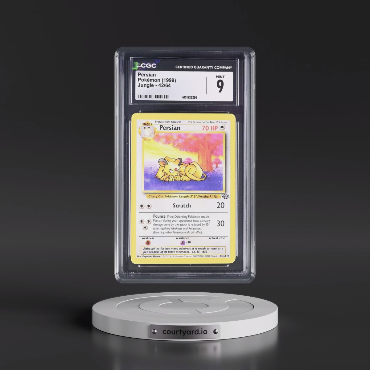 1999 Jungle Persian #42/64 CGC 9