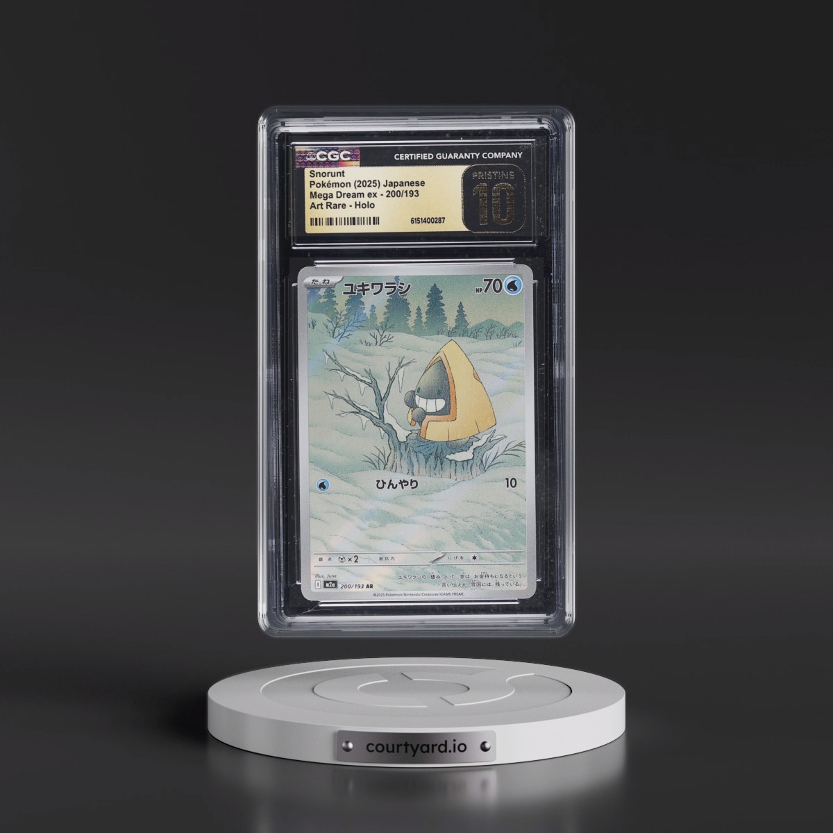 2025 Mega Dream ex - M2a Snorunt - Art Rare Holo #200/193 CGC 10