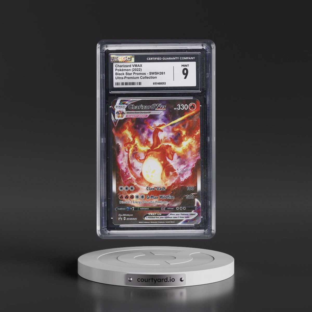 2017 Black Star Promos - Sword & Shield #SWSH261 Charizard VMAX - Ultra-Premium Collection (Holo) (CGC 9 MINT)