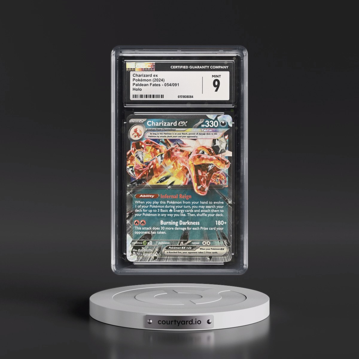 2024 Paldean Fates - PAF EN #054/091 Charizard ex - Holo (CGC 9 MINT)