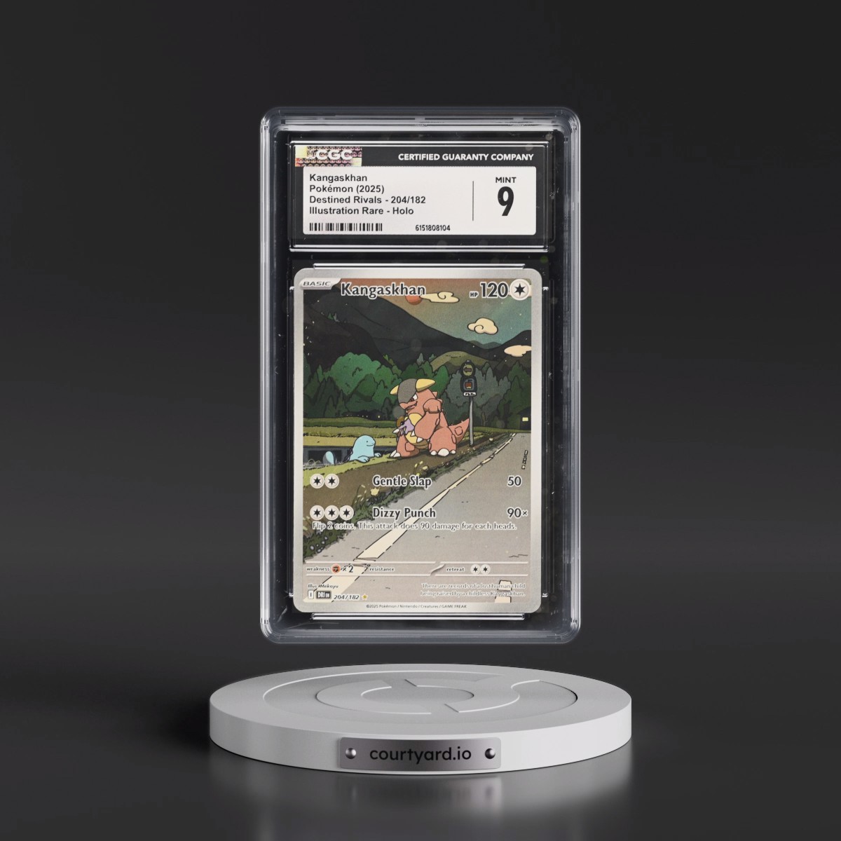 2025 Destined Rivals - DRI EN #204/182 Kangaskhan - Illustration Rare Holo (CGC 9 MINT)