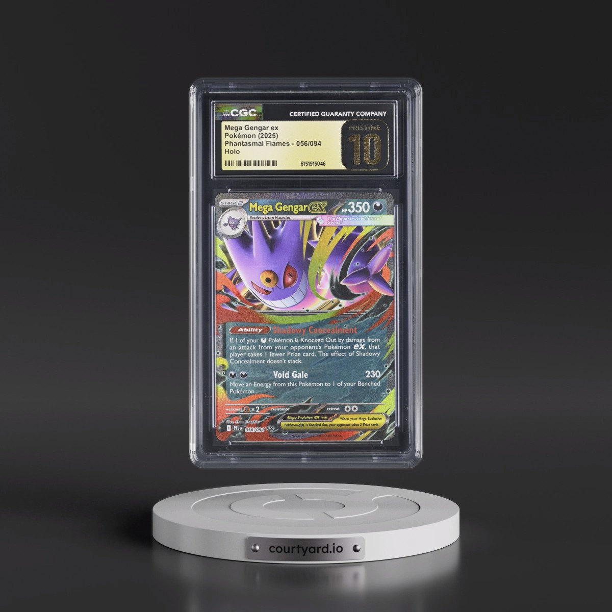 2025 Phantasmal Flames - PFL EN #056/094 Mega Gengar ex - Holo (CGC 10 PRISTINE)