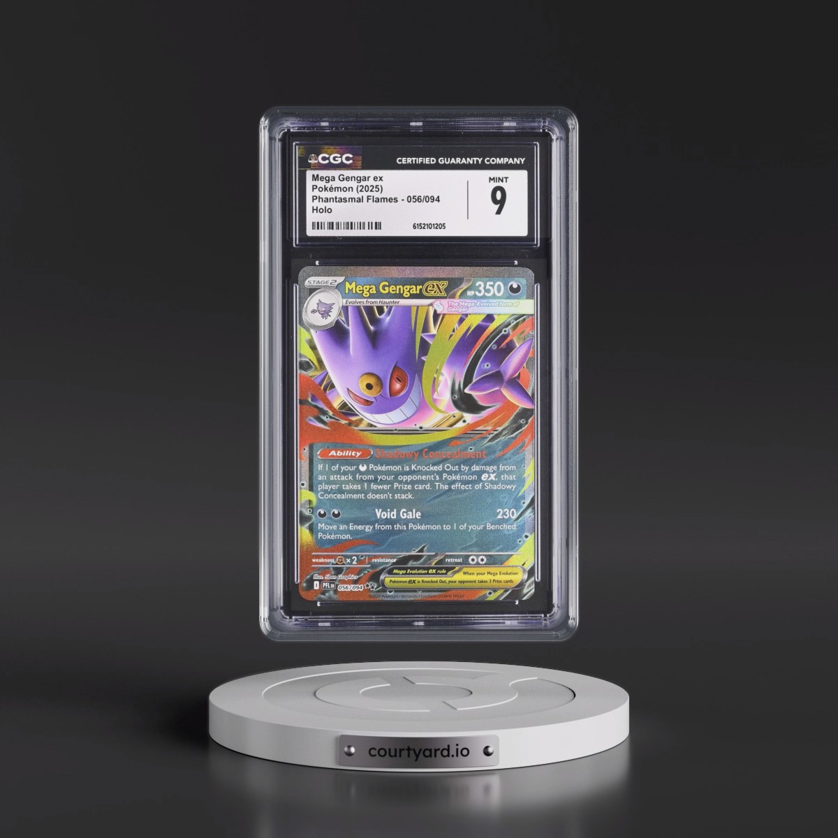 2025 Phantasmal Flames - PFL EN #056/094 Mega Gengar ex - Holo (CGC 9 MINT)