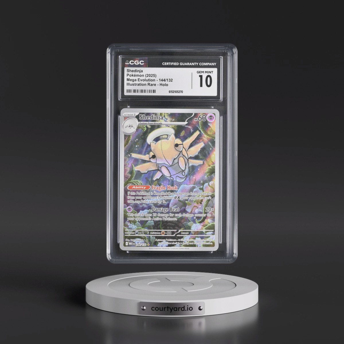 2025 Mega Evolution - MEG EN #144/132 Shedinja - Illustration Rare Holo (CGC 10 GEM MINT)