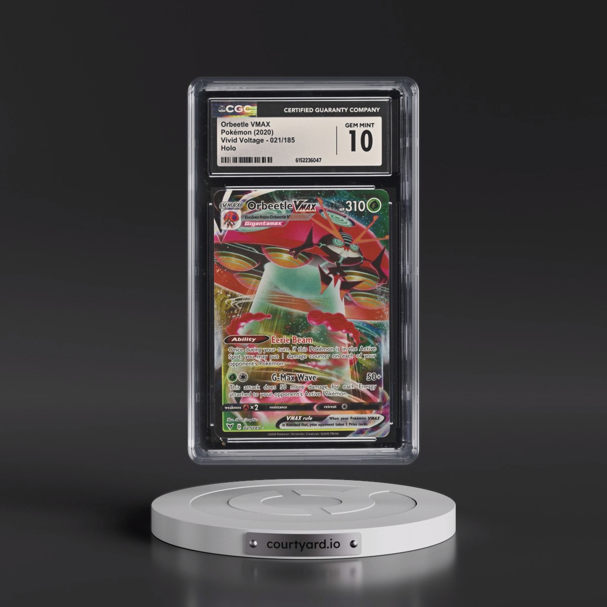 2020 Vivid Voltage #021/185 Orbeetle VMAX - Holo (CGC 10 GEM MINT)