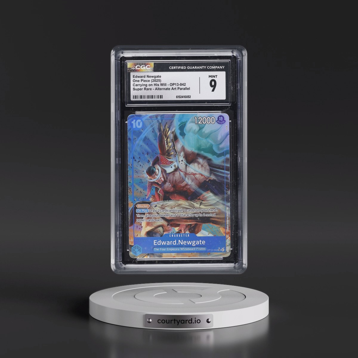 2025 Carrying on His Will (OP13) - English #OP13-042 Edward Newgate - (Borderless) Alt Art (CGC 9 MINT)