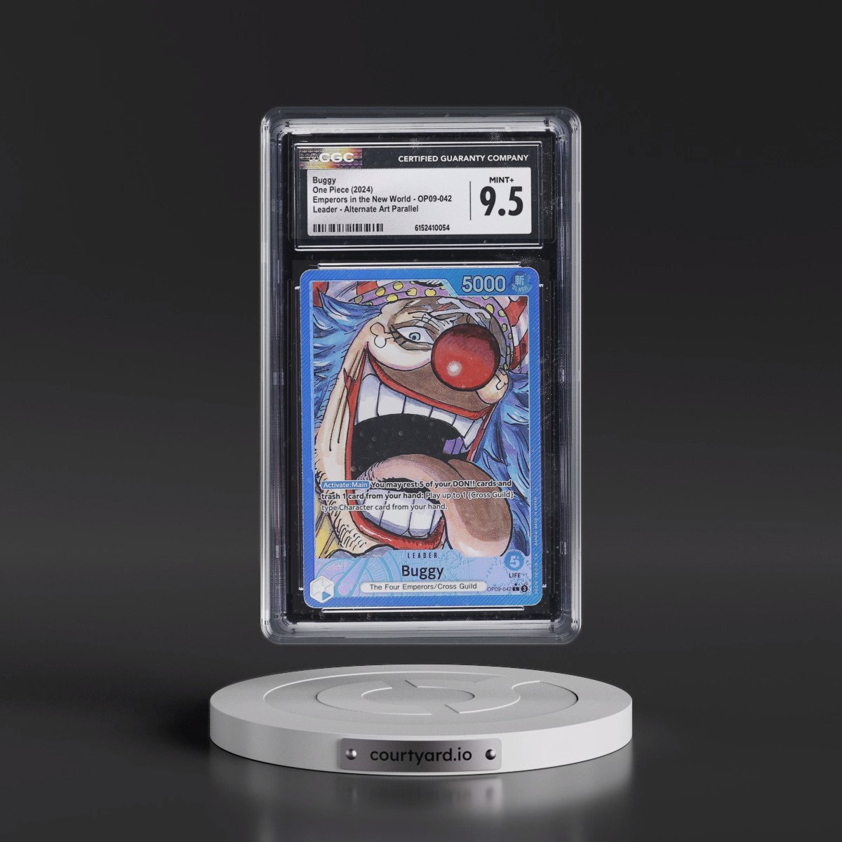 2024 Emperors in the New World (OP09) - English #OP09-042 Buggy - (Map Text Box) Alt Art (CGC 9.5 MINT+)