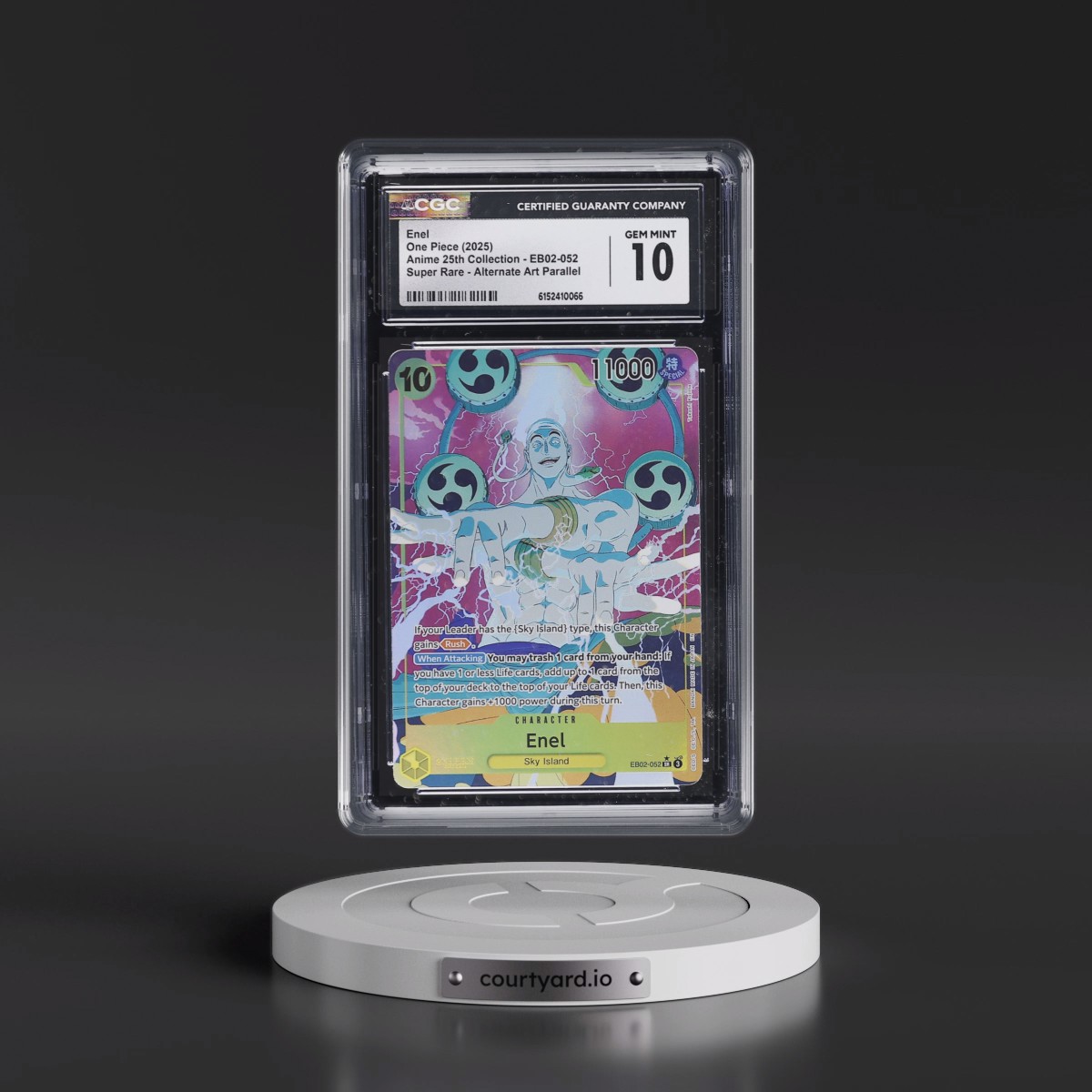 2025 Anime 25th Collection (EB-02) - English #EB02-052 Enel - Alternate Art Parallel (CGC 10 GEM MINT)