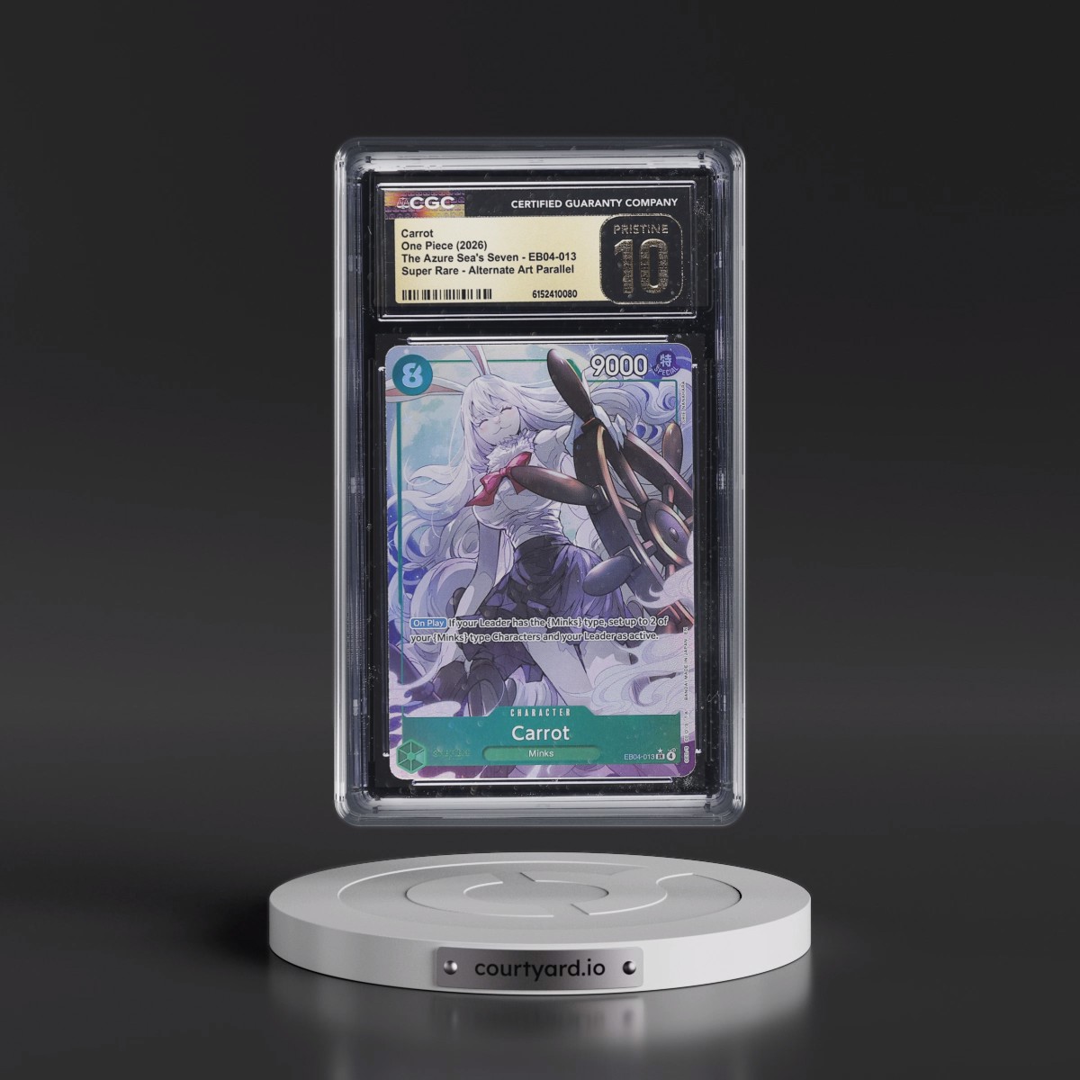 2026 The Azure Sea's Seven (OP14-EB04) - English #EB04-013 Carrot - (Borderless) Alt Art (CGC 10 PRISTINE)