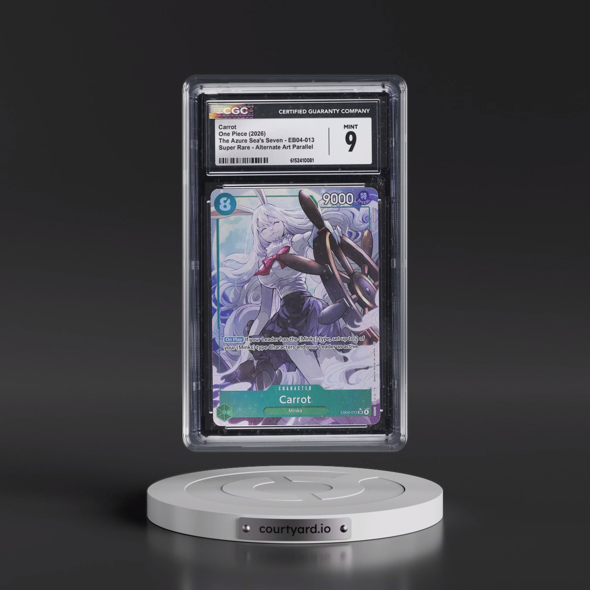 2026 The Azure Sea's Seven (OP14-EB04) - English #EB04-013 Carrot - (Borderless) Alt Art (CGC 9 MINT)