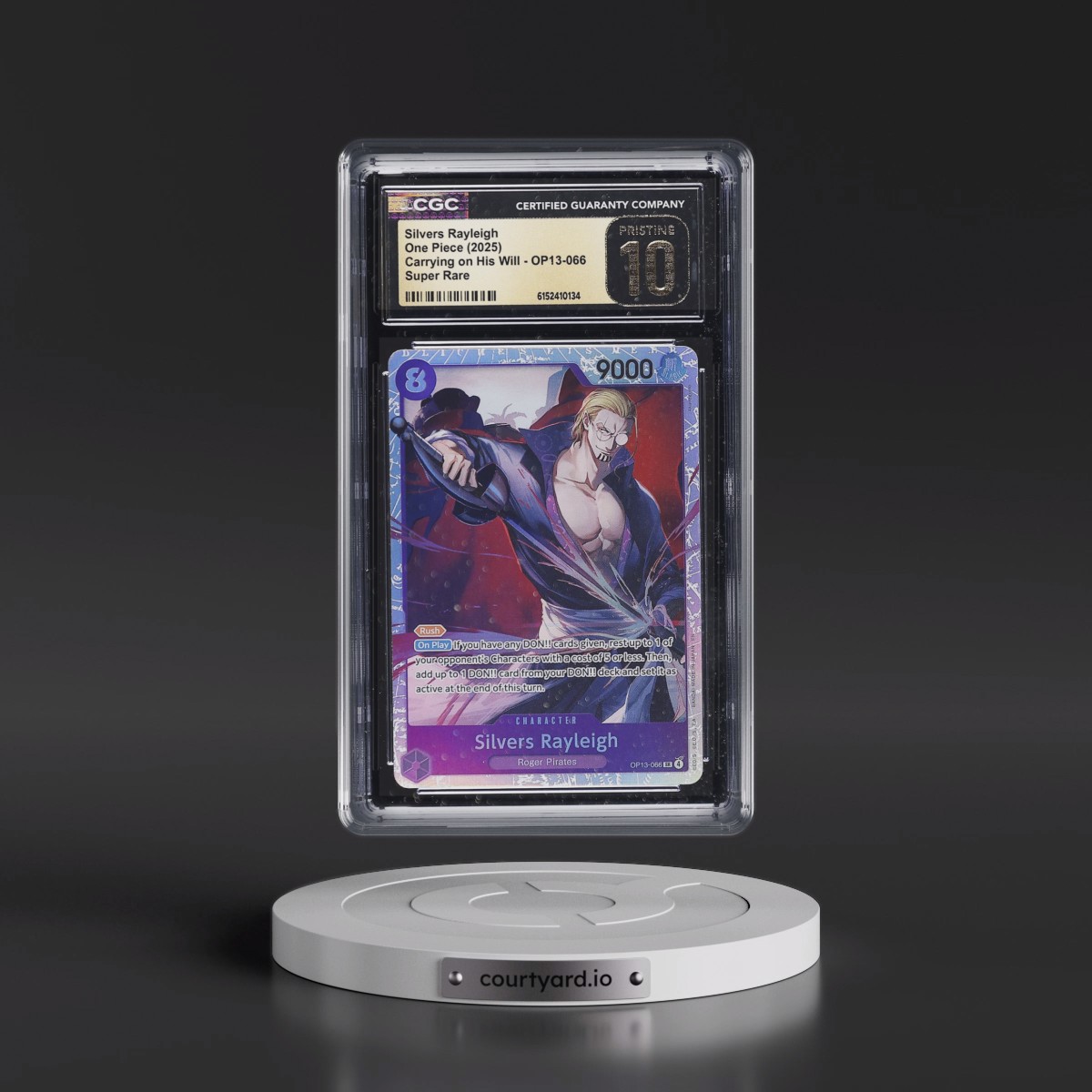 2025 Carrying on His Will (OP13) - English #OP13-066 Silvers Rayleigh (CGC 10 PRISTINE)