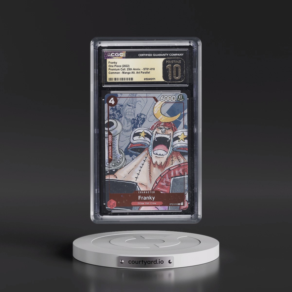 2022 Premium Collection 25th Anniversary - English #ST01-010 Franky - Manga Alt. Art Parallel (CGC 10 PRISTINE)