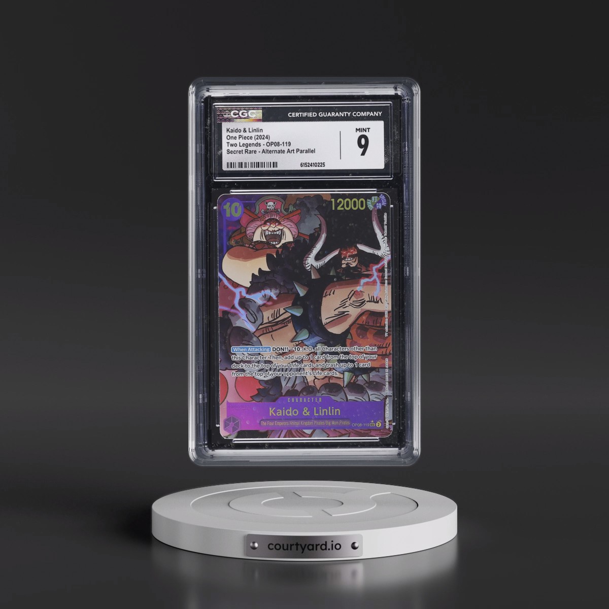 2024 Two Legends (OP08) - English #OP08-119 Kaido & Linlin - (Borderless) Alt Art (CGC 9 MINT)