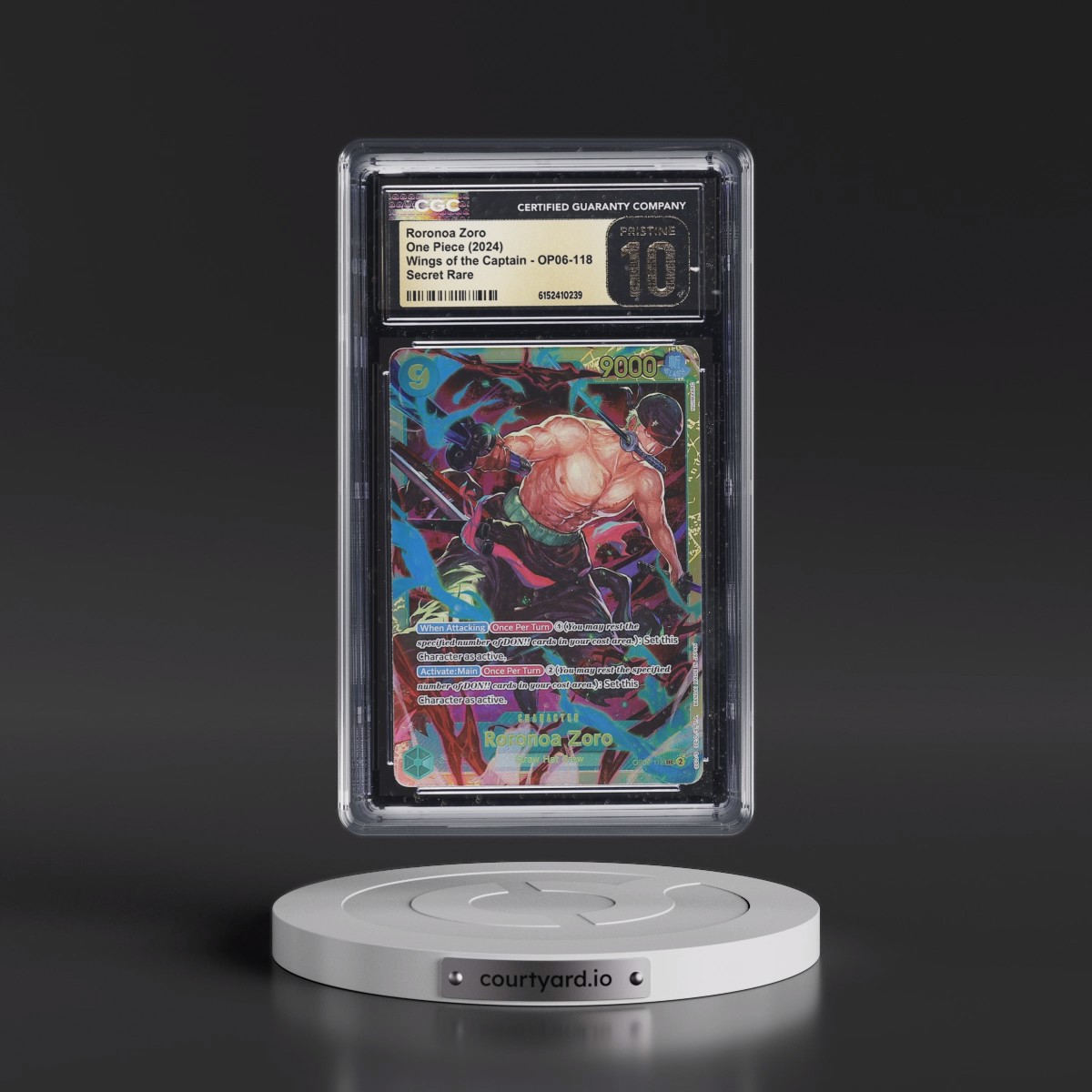 2024 Wings of the Captain (OP06) - English #OP06-118 Roronoa Zoro (CGC 10 PRISTINE)