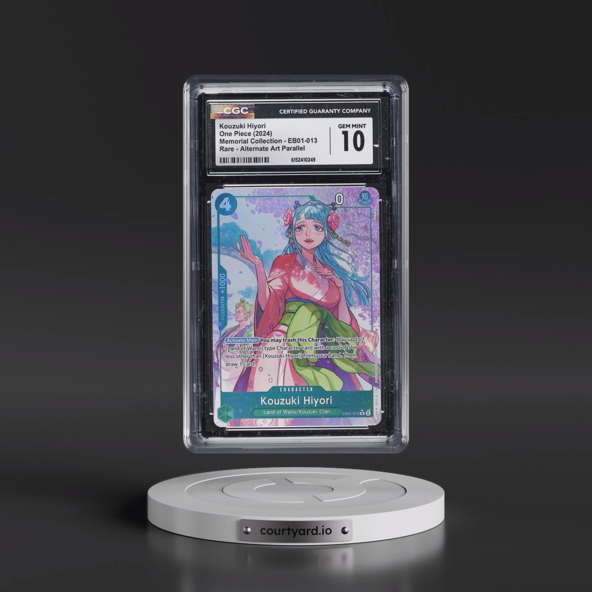 2024 Memorial Collection (EB01) - English #EB01-013 Kouzuki Hiyori - (Borderless) Alt Art (CGC 10 GEM MINT)