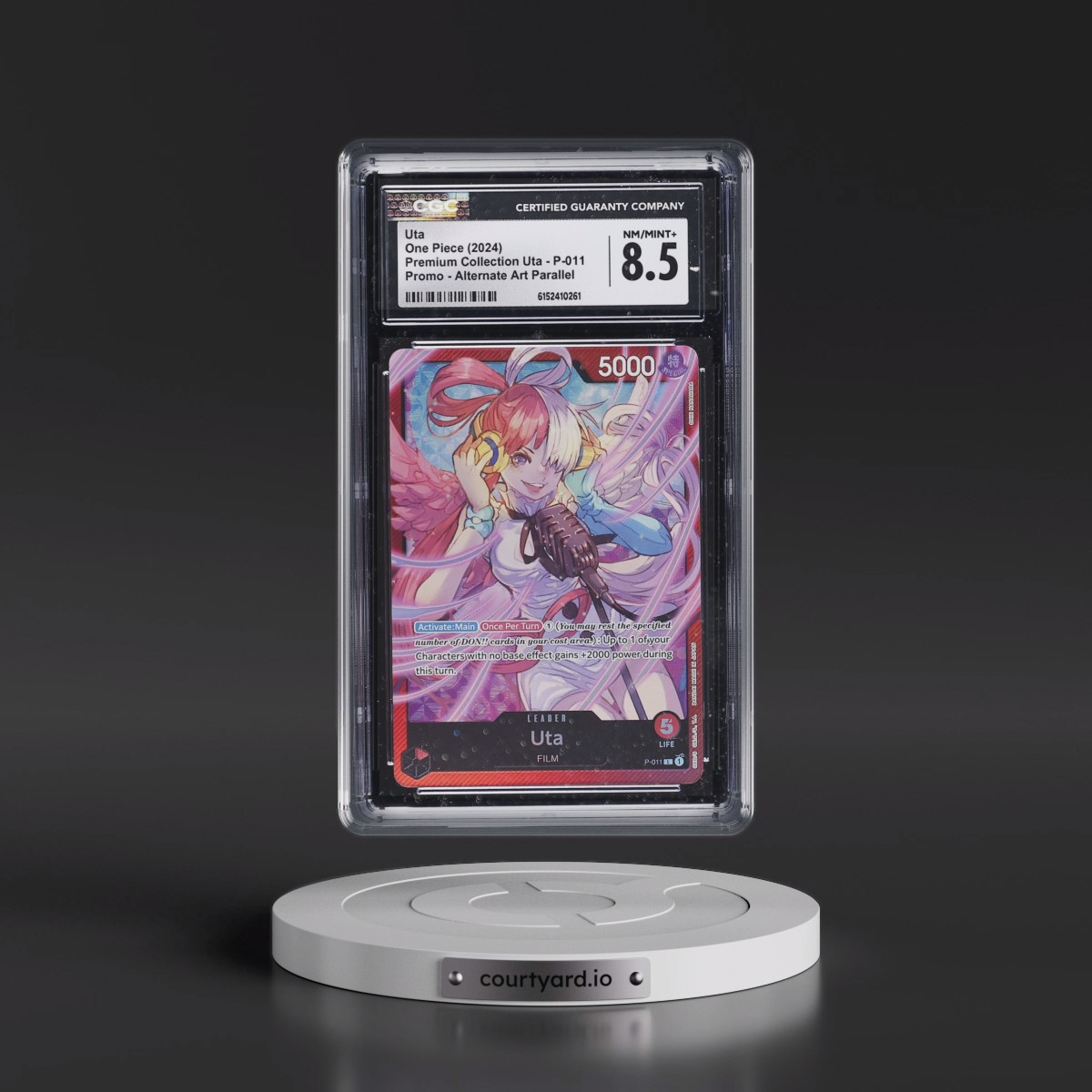 2024 Premium Collection Uta - English #P-011 Uta - Alternate Art Parallel (CGC 8.5 NM-MT+)