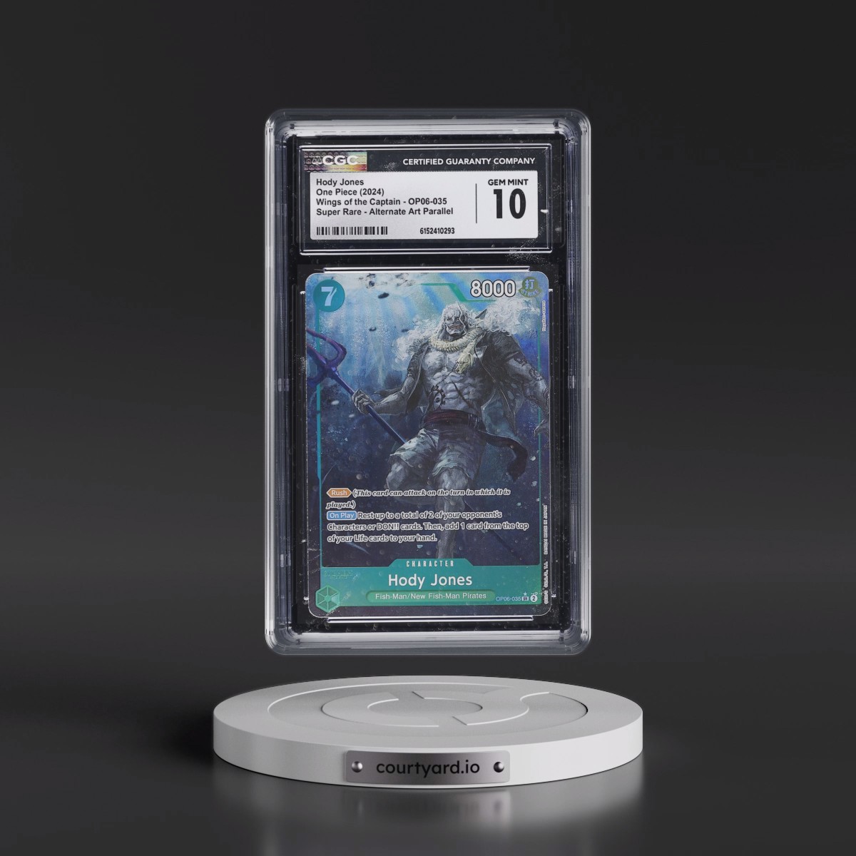 2024 Wings of the Captain (OP06) - English #OP06-035 Hody Jones - (Borderless) Alt Art (CGC 10 GEM MINT)