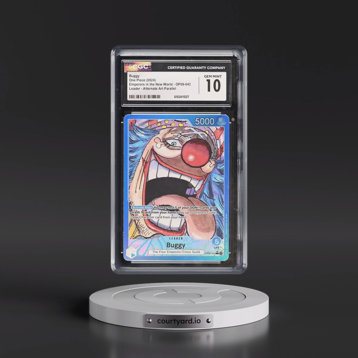 2024 Emperors in the New World (OP09) - English #OP09-042 Buggy - (Map Text Box) Alt Art (CGC 10 GEM MINT)
