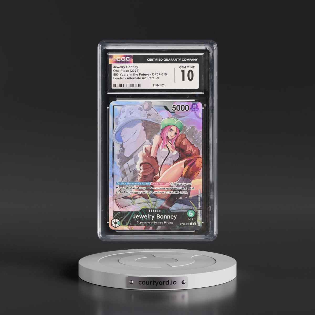 2024 500 Years in the Future (OP07) - English #OP07-019 Jewelry Bonney - (Map Text Box) Alt Art (CGC 10 GEM MINT)