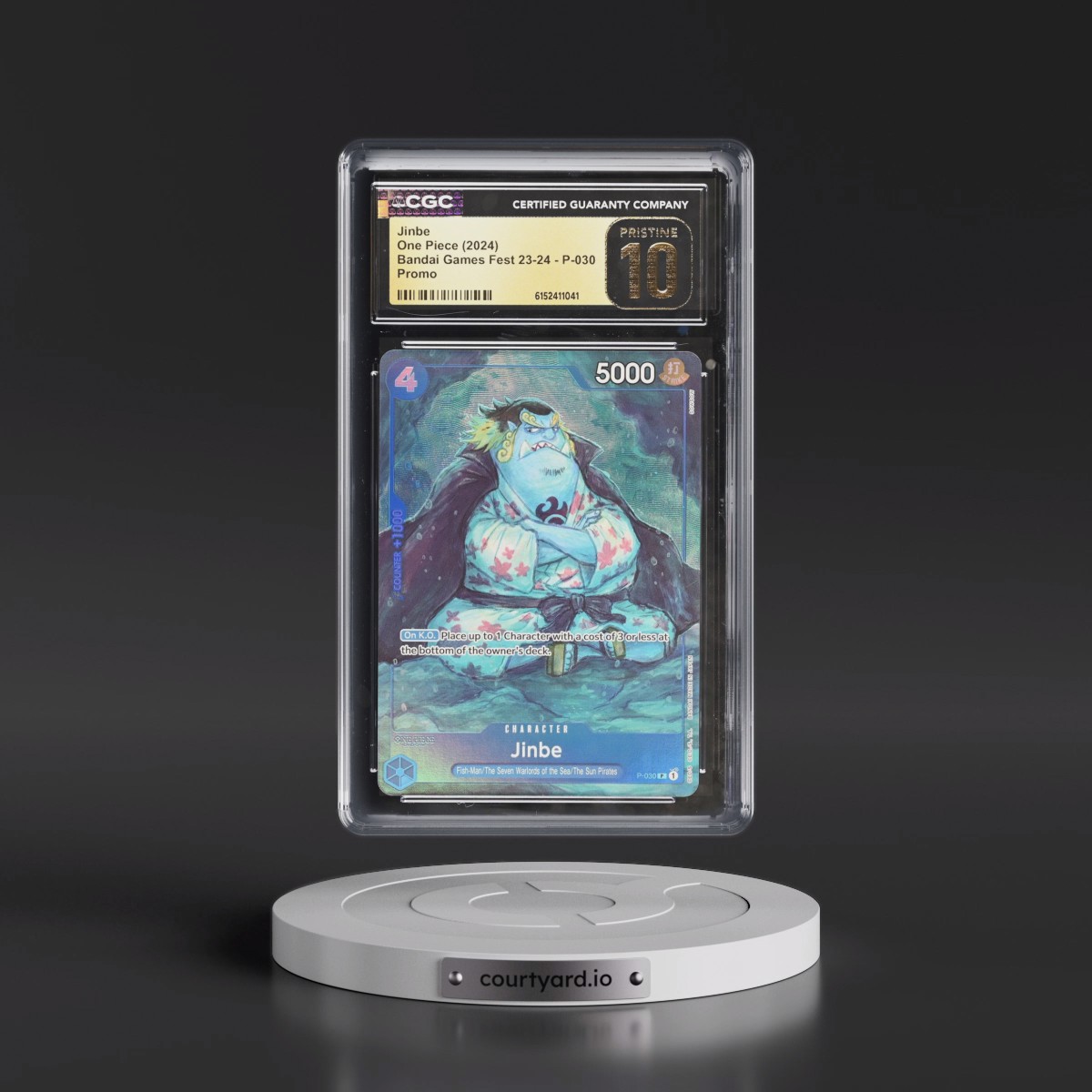 2024 Bandai Card Games Fest 23-24 (Textured Foil) - English #P-030 Jinbe (CGC 10 PRISTINE)
