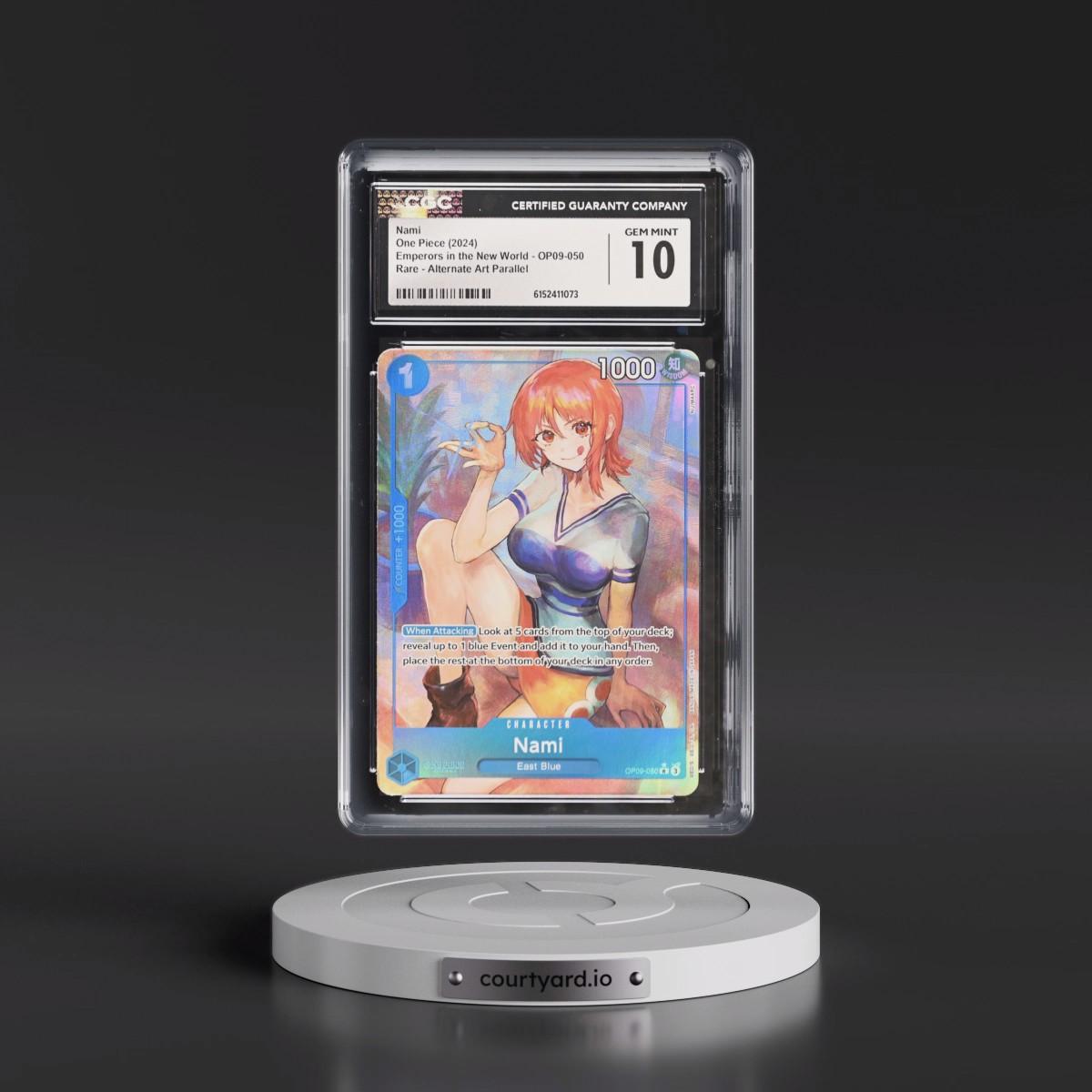 2024 Emperors in the New World (OP09) - English #OP09-050 Nami - (Borderless) Alt Art (CGC 10 GEM MINT)