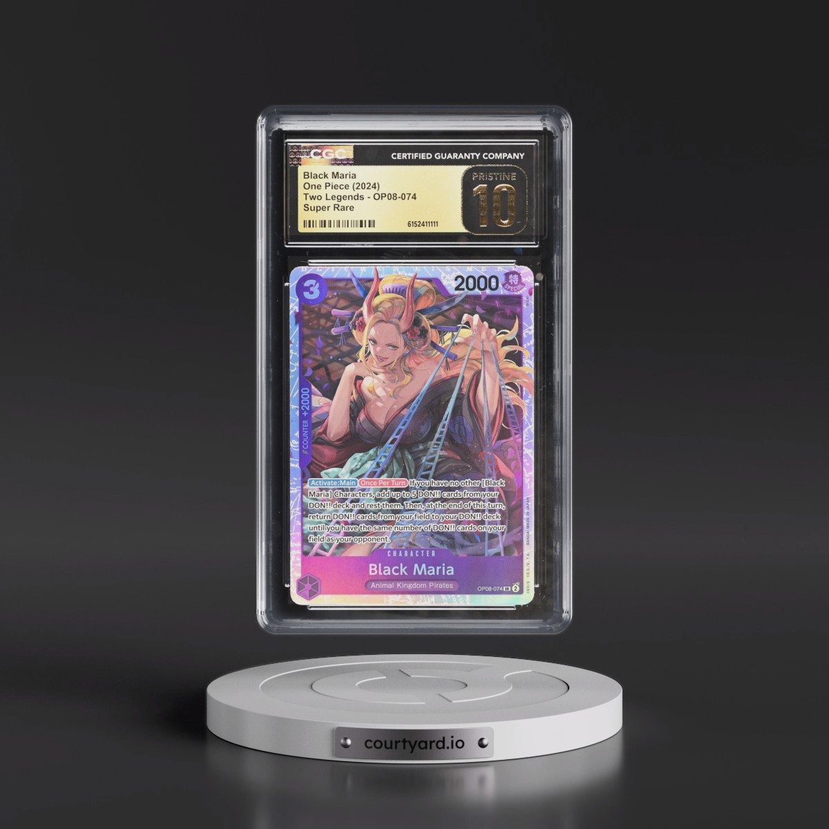 2024 Two Legends (OP08) - English #OP08-074 Black MariaÂ (CGC 10 PRISTINE)