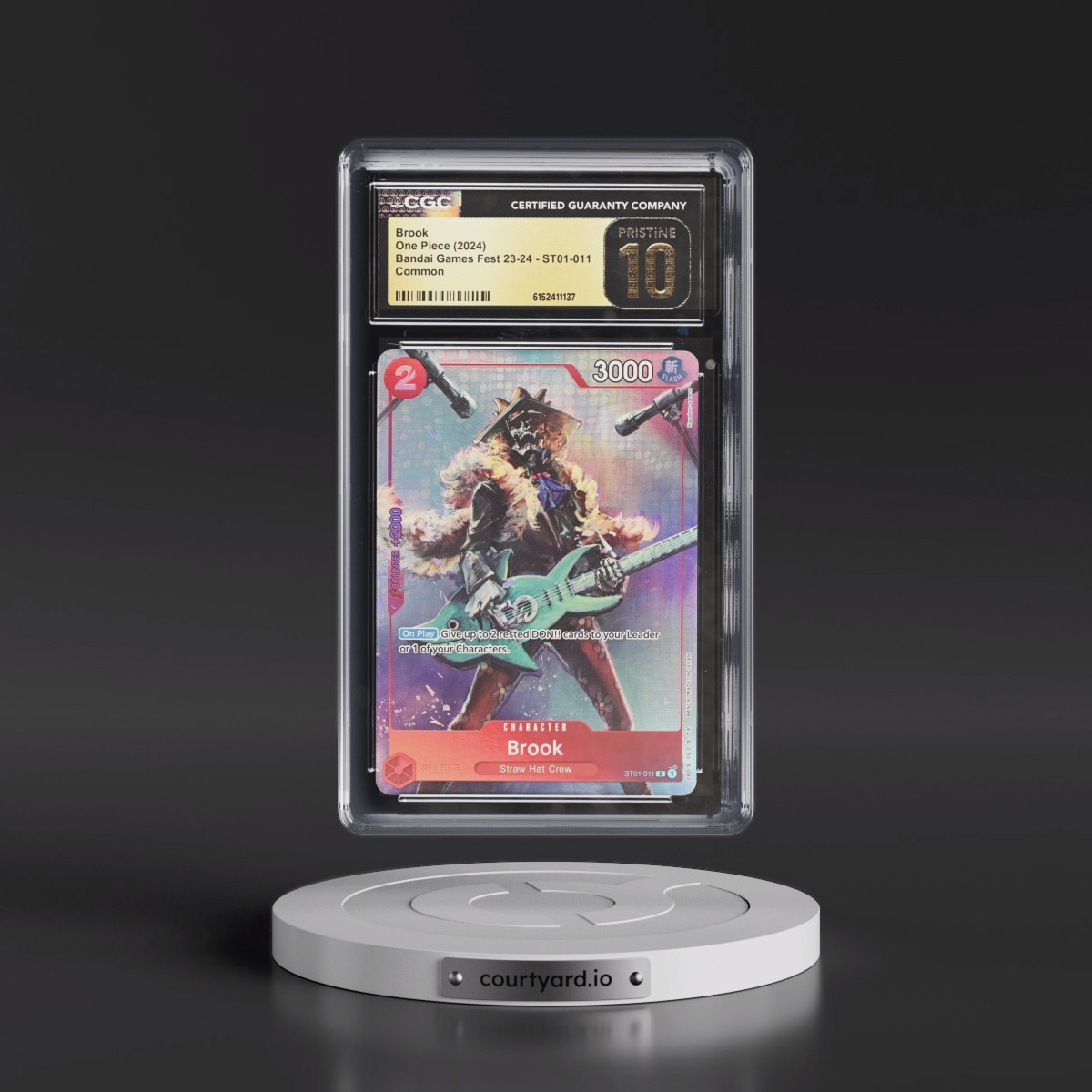 2024 Bandai Card Games Fest 23-24 (Textured Foil) - English #ST01-011 Brook - (Borderless) (CGC 10 PRISTINE)
