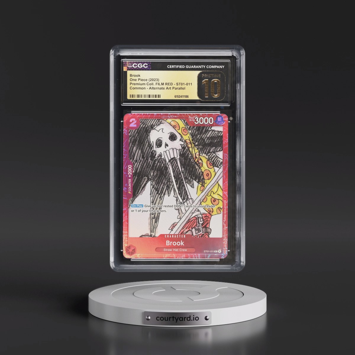 2023 Premium Collection FILM RED (Foil) - English #ST01-011 Brook - Alternate Art Parallel (CGC 10 PRISTINE)