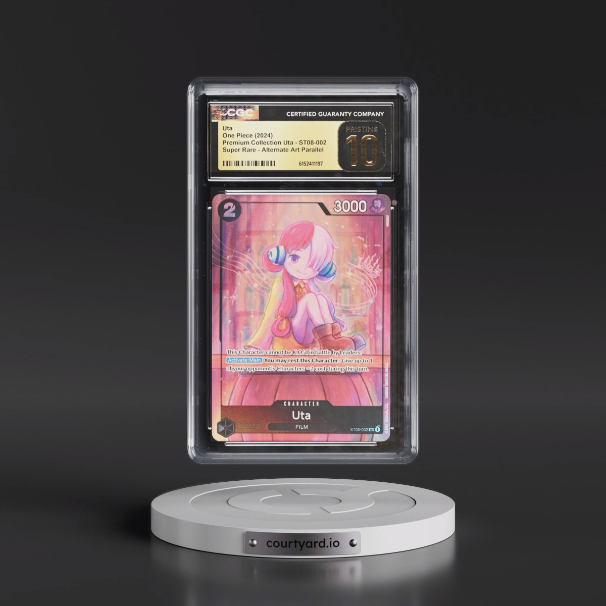 2024 Premium Collection Uta - English #ST08-002 Uta - Alternate Art Parallel (CGC 10 PRISTINE)