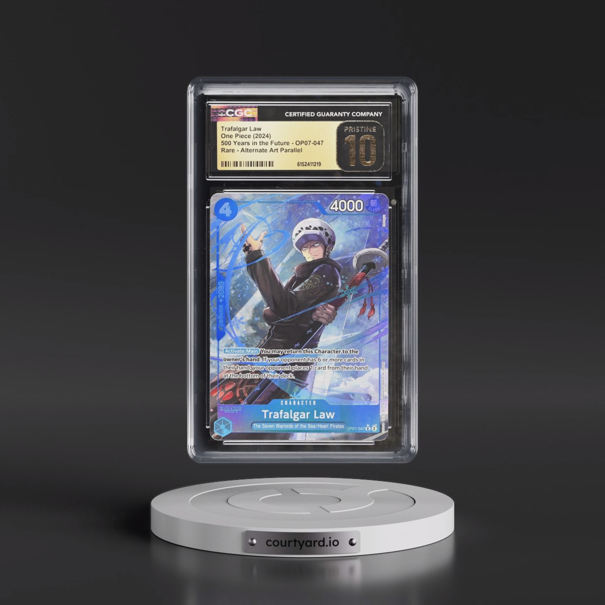 2024 500 Years in the Future (OP07) - English #OP07-047 Trafalgar Law - (Borderless) Alt Art (CGC 10 PRISTINE)