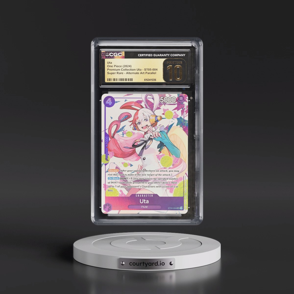2024 Premium Collection Uta - English #ST05-004 Uta - Alternate Art Parallel (CGC 10 PRISTINE)