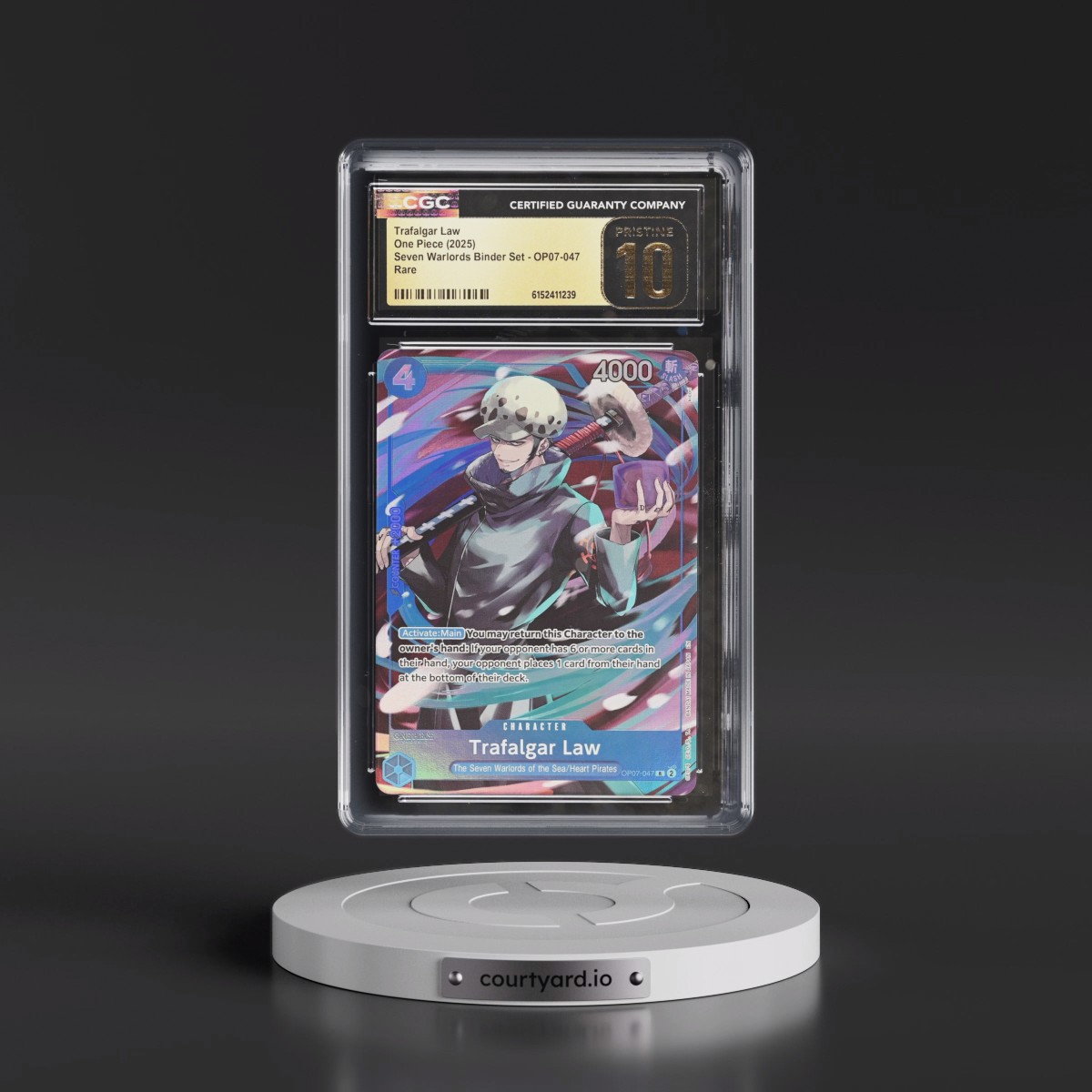 2025 Seven Warlords Binder Set - English #OP07-047 Trafalgar Law (CGC 10 PRISTINE)