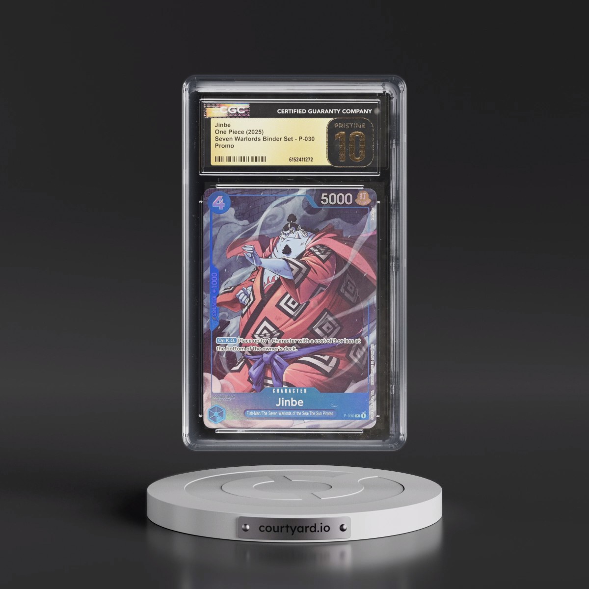 2025 Seven Warlords Binder Set - English #P-030 Jinbe (CGC 10 PRISTINE)