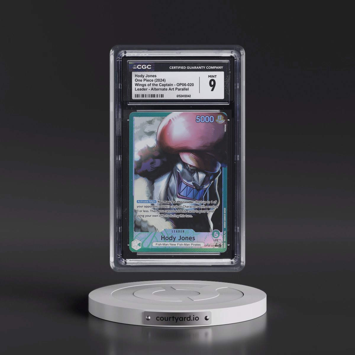 2024 Wings of the Captain (OP06) - English #OP06-020 Hody Jones - (Map Text Box) Alt Art (CGC 9 MINT)