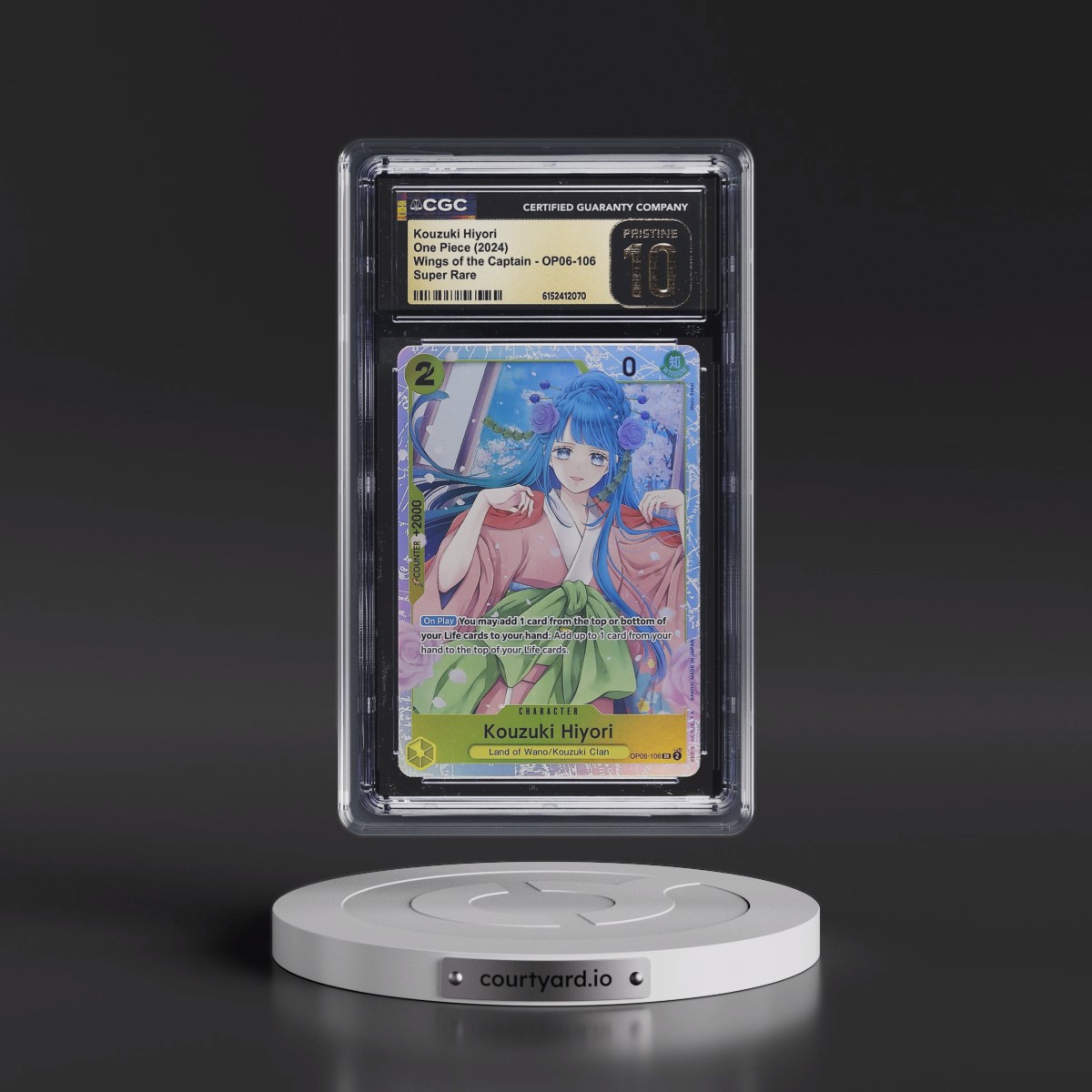 2024 Wings of the Captain (OP06) - English #OP06-106 Kouzuki Hiyori (CGC 10 PRISTINE)