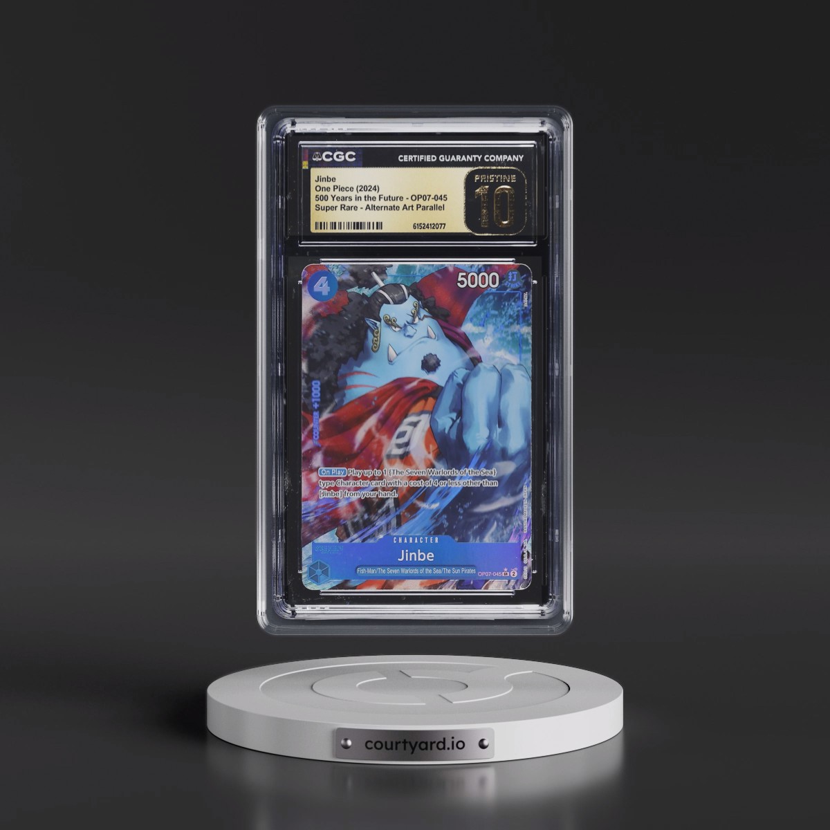 2024 500 Years in the Future (OP07) - English #OP07-045 Jinbe - (Borderless) Alt Art (CGC 10 PRISTINE)