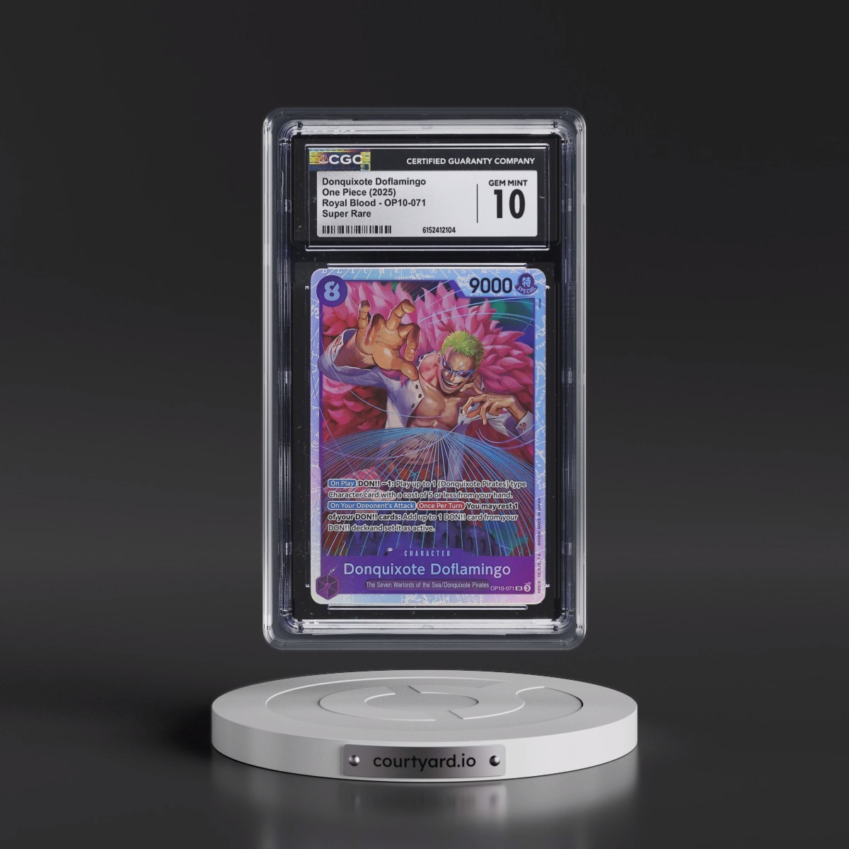 2025 Royal Blood (OP10) - English #OP10-071 Donquixote Doflamingo (CGC 10 GEM MINT)