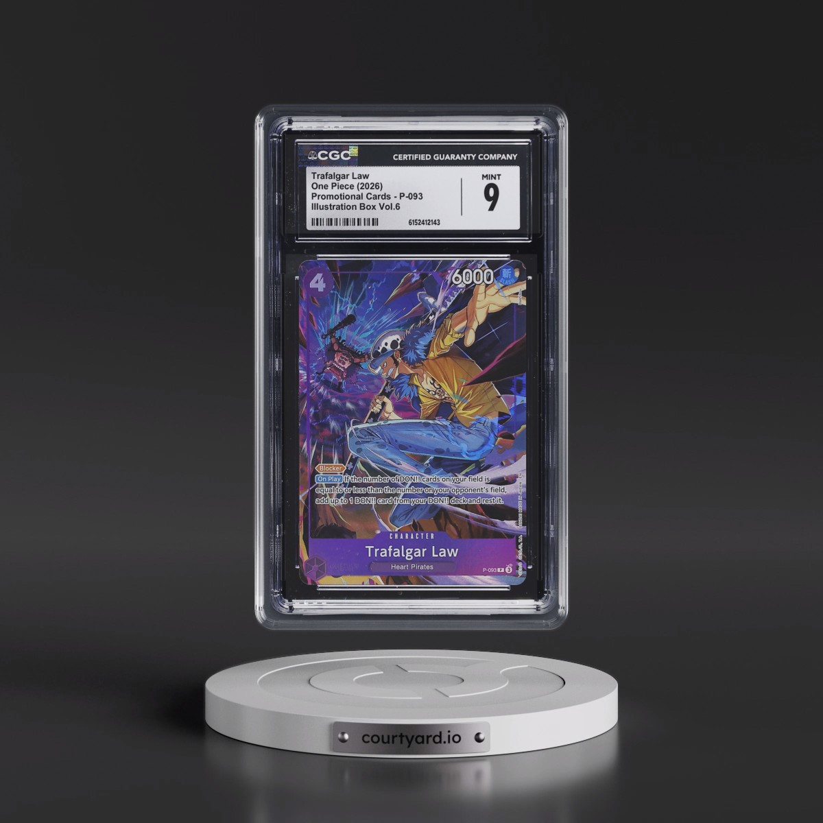 2022 Promotional Cards - English #P-093 Trafalgar Law - Illustration Box Vol.6 (Borderless) (CGC 9 MINT)