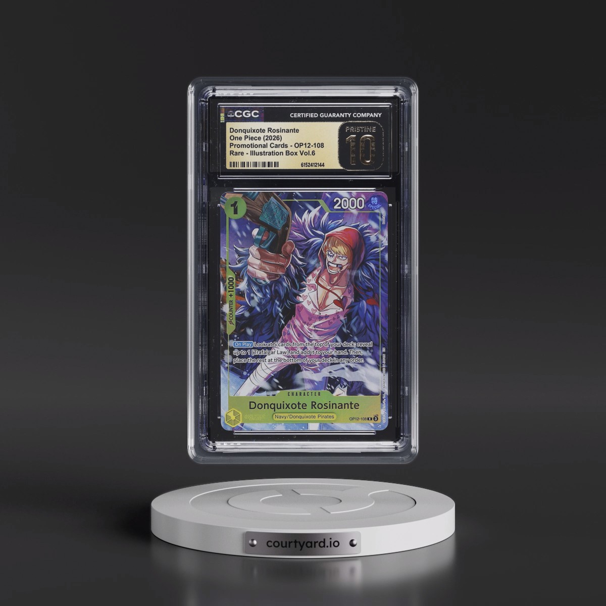 2022 Promotional Cards - English #OP12-108 Donquixote Rosinante - Illustration Box Vol.6 (Borderless) (CGC 10 PRISTINE)