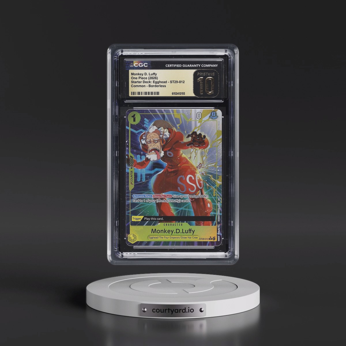 2025 Starter Deck: Egghead (ST29) - English #ST29-012 Monkey D. Luffy - Borderless (CGC 10 PRISTINE)
