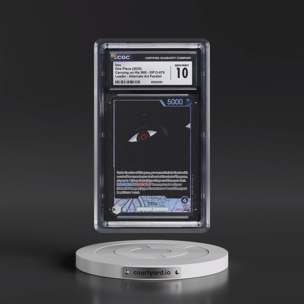 2025 Carrying on His Will (OP13) - English #OP13-079 Imu - (Map Text Box) Alt Art (CGC 10 GEM MINT)