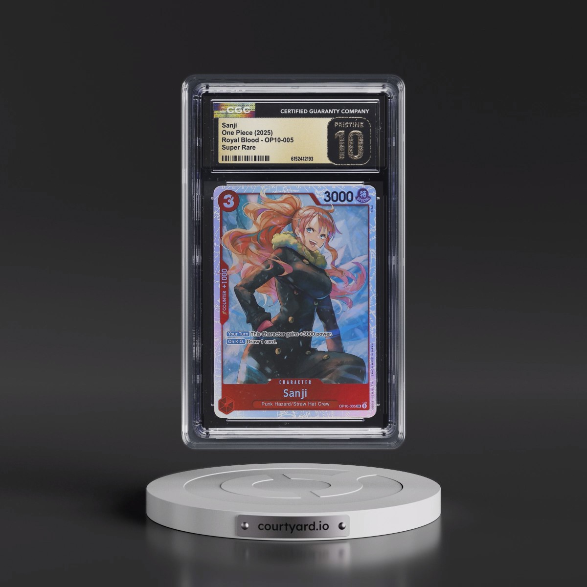 2025 Royal Blood (OP10) - English #OP10-005 Sanji (CGC 10 PRISTINE)