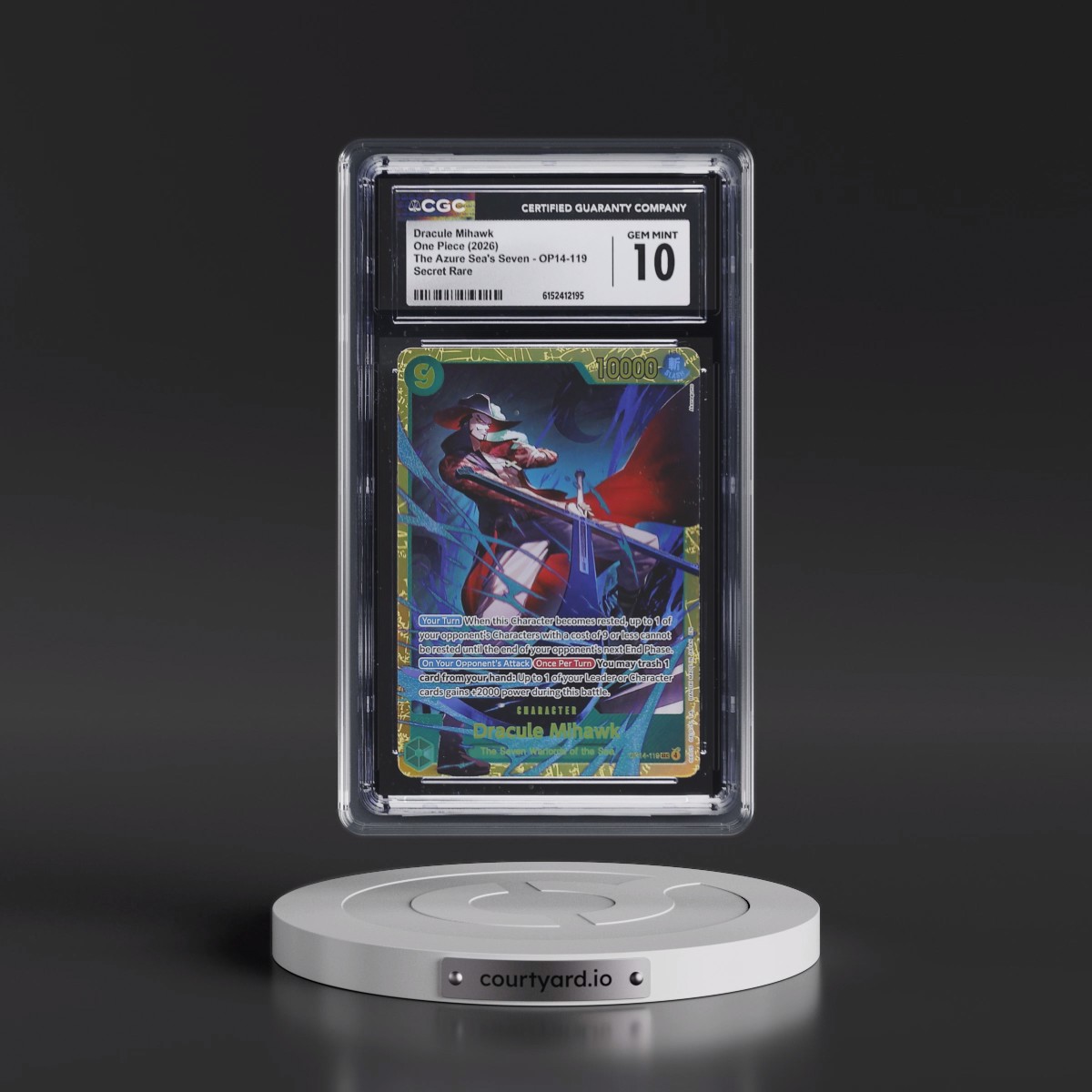 2026 The Azure Sea's Seven (OP14-EB04) - English #OP14-119 Dracule Mihawk (CGC 10 GEM MINT)