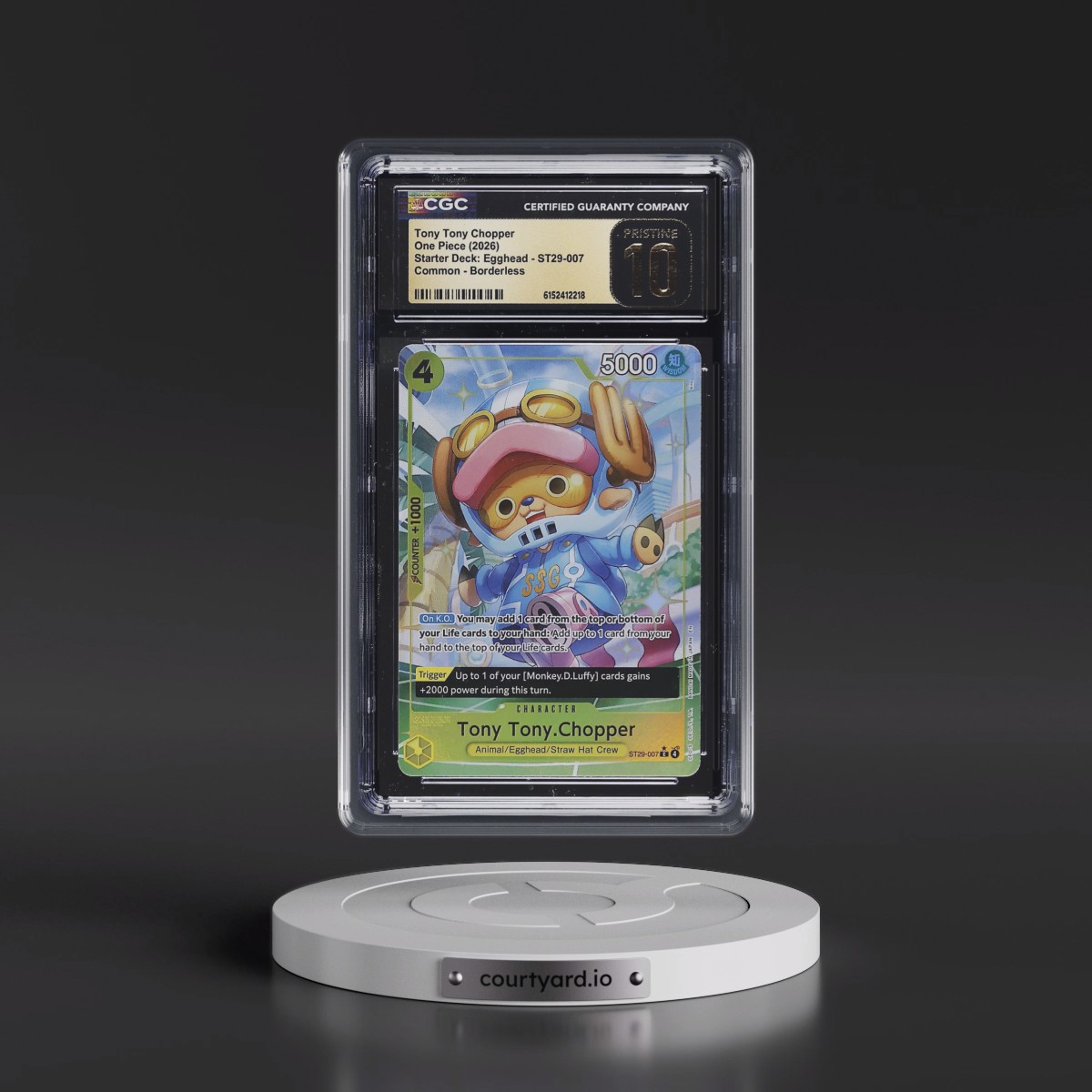2025 Starter Deck: Egghead (ST29) - English #ST29-007 Tony Tony Chopper - Borderless (CGC 10 PRISTINE)