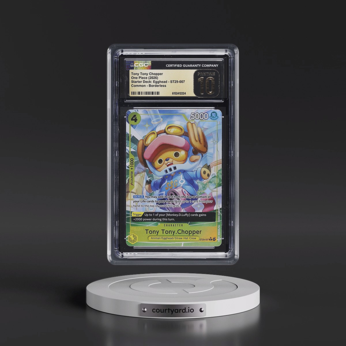 2025 Starter Deck: Egghead (ST29) - English #ST29-007 Tony Tony Chopper - Borderless (CGC 10 PRISTINE)