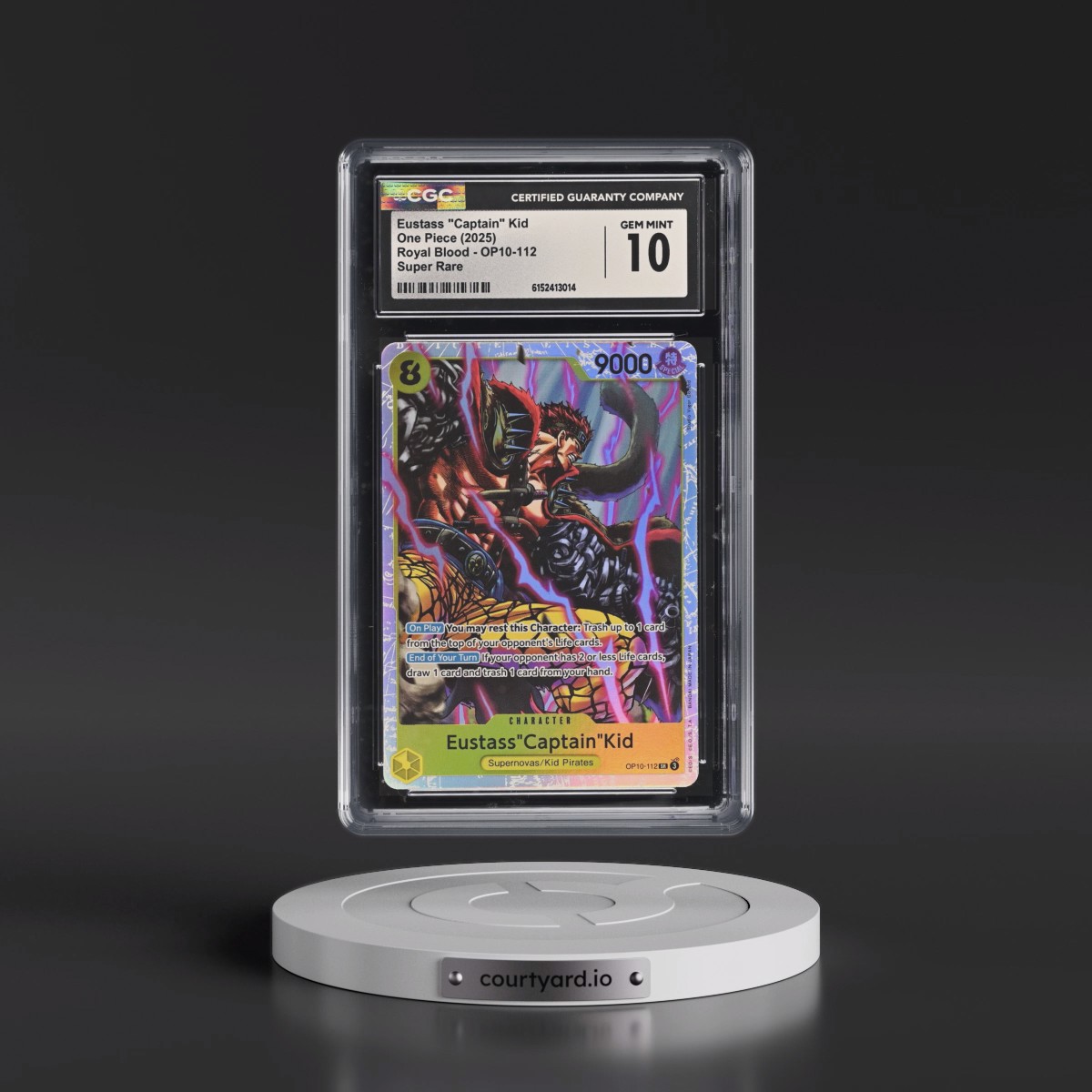 2025 Royal Blood (OP10) - English #OP10-112 Eustass "Captain" Kid (CGC 10 GEM MINT)